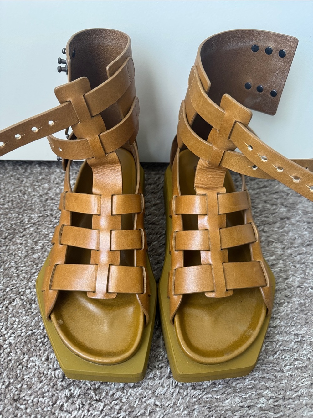 Rick Owens Turbo Cyclops Gladiator Sandals